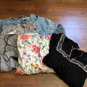Boho bell sleeve tops . Bundle